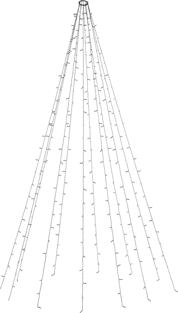 Star-Max Lichterschnüre mit 160 LEDs - 8 Stränge je 2m Produktbild 4
