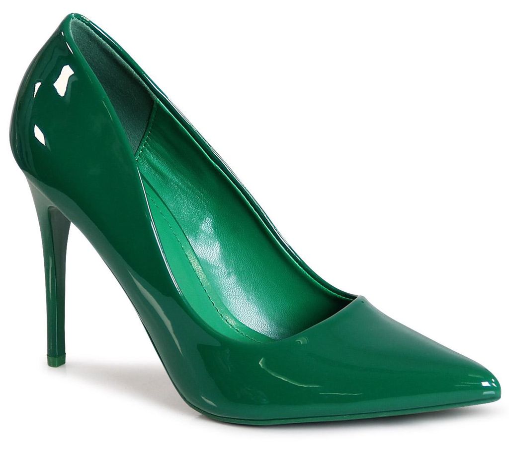 topschuhe24 2664 Damen Spitze Lack Pumps High Heels , Produktbild 