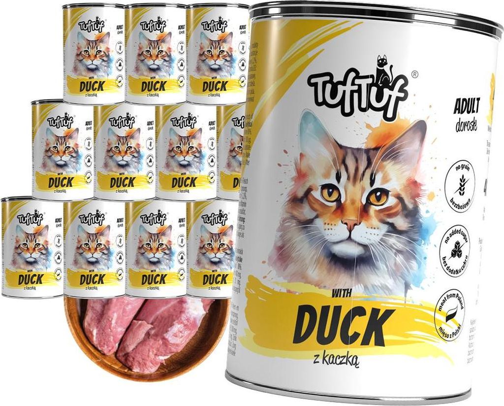 Katzenfutter - Hackfleisch mit Entenfleisch - 4,8kg - Produktbild 