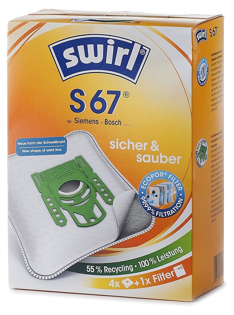 Swirl S 67, Pomarańczowy, Biały, Siemens, Bosch, Siemens VS Zdjęcie produktu 