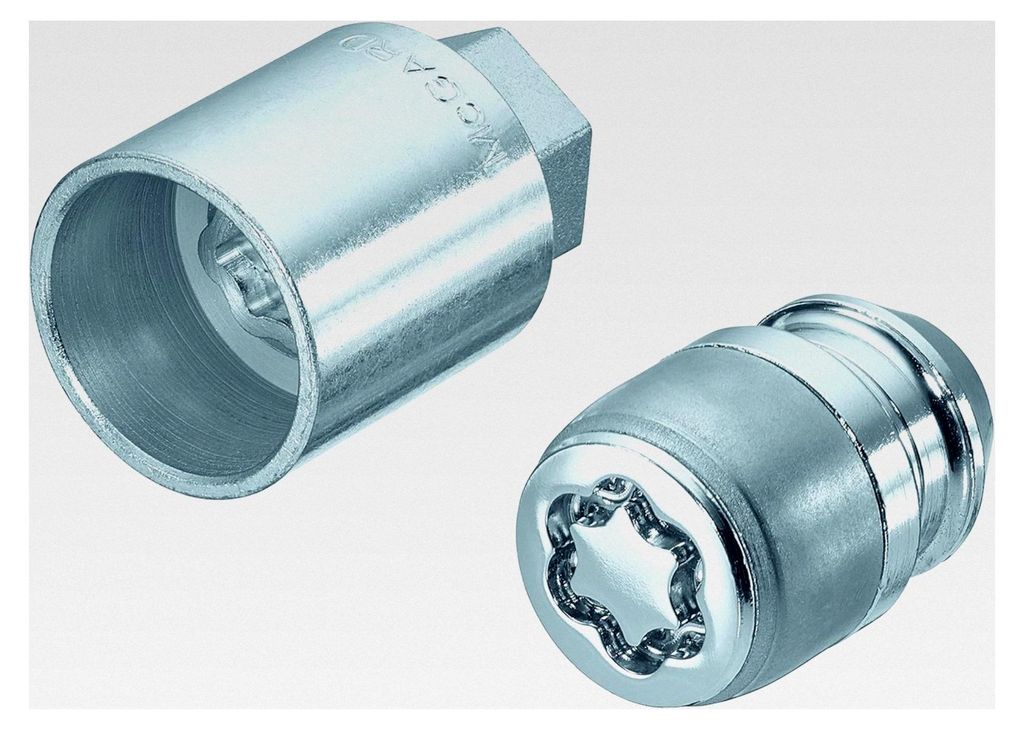 Radsicherungsmuttern SL (Ultra High Security) M12x1,25, Kegelsitz, Gesamtlänge 32,5 mm, SW21, Schlüsseldurchmesser 28,8 mm