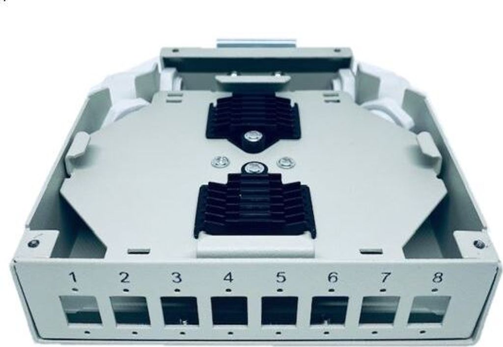Optikbox 8C für DIN-Schiene 8xSC Simplex