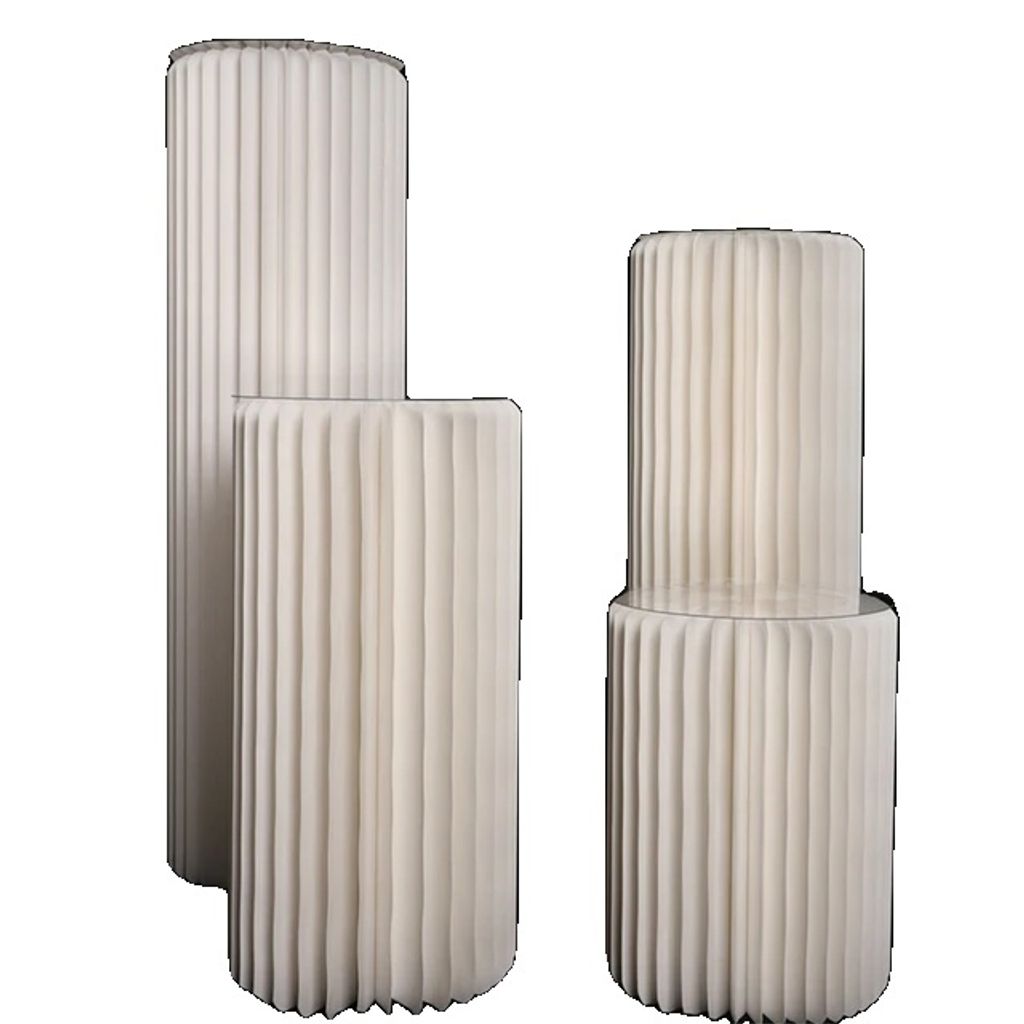 Dekorativer Säulenständer, anpassbares Design, elegantes Partymittelstück, H40 60 80 100