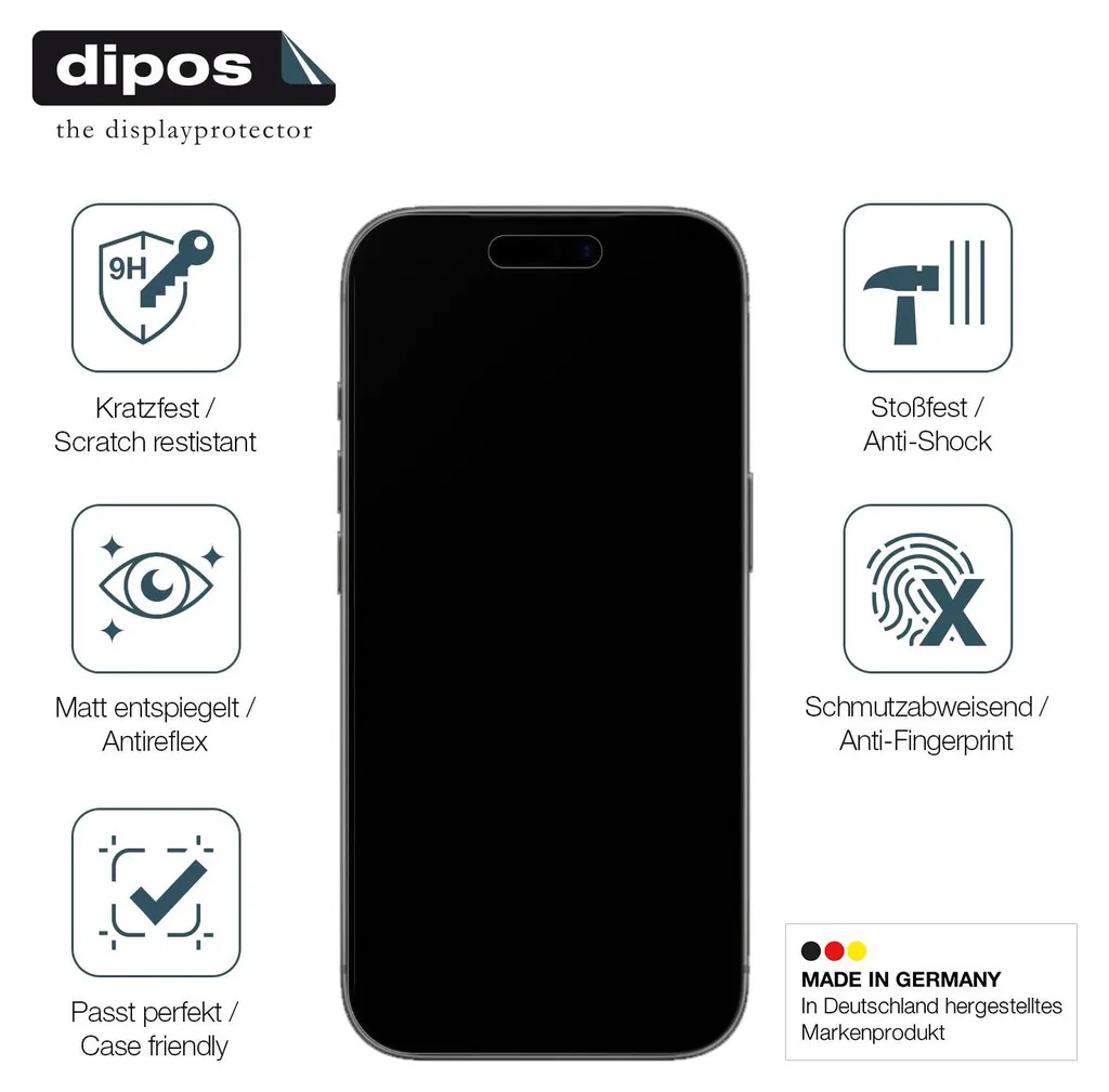 JETech Privacy Pellicola Protettiva per iPhone 16 Pro 6,3 Pollici, Anti-Spy Vetro Temperato Film