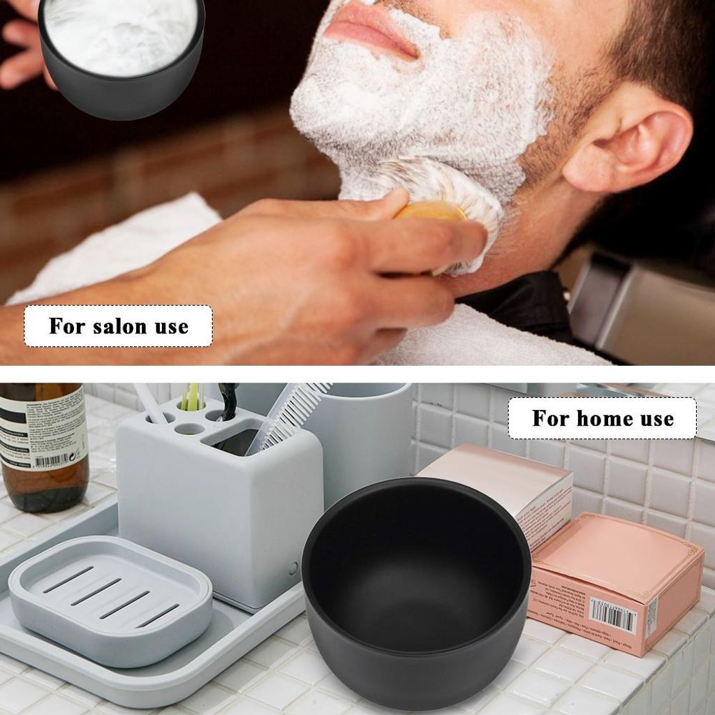 Männer Rasierseife Schüssel Edelstahl Becher Männliche Gesichtshaar Reinigung Rasierer Rasierer Reinigungsschaum Werkzeug