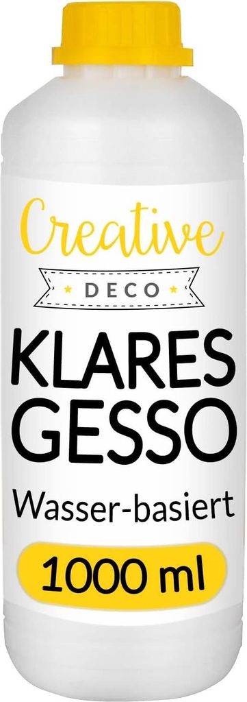 Creative Deco Podkład Akrylowy Gesso Przezroczyste | 1L | Zdjęcie produktu 