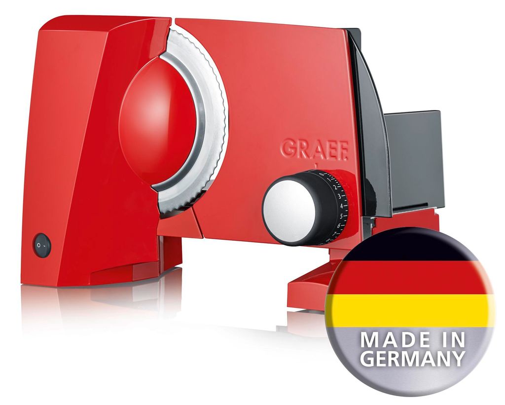 GRAEF Allesschneider mit Fuß Linie 100 rot Produktbild 