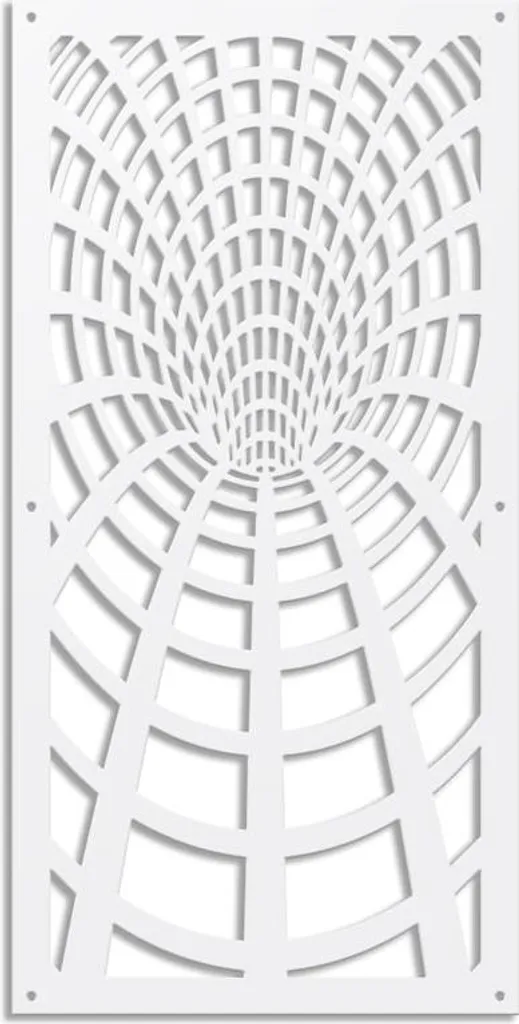 BLACK HOLE - Pannello in PVC traforato - Parasole 50x150 cm bianco