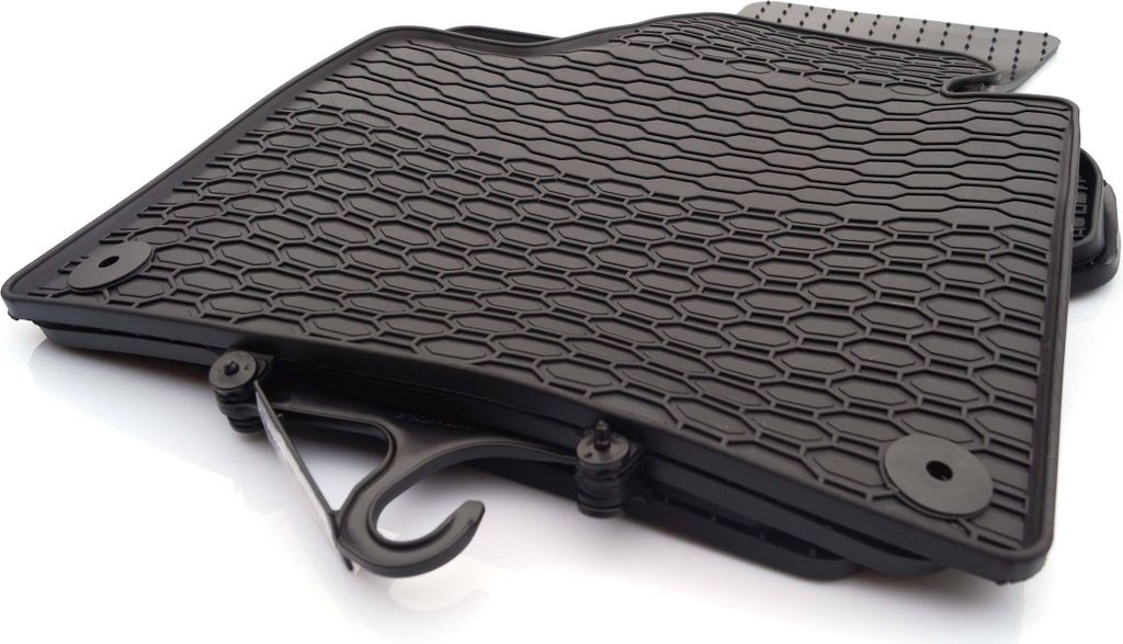 Tappetini In Gomma Per Skoda Fabia II (Typ 54) Dal 2007 - Set 4 Pezzi Nero - Originali Fissaggi Skoda - 2