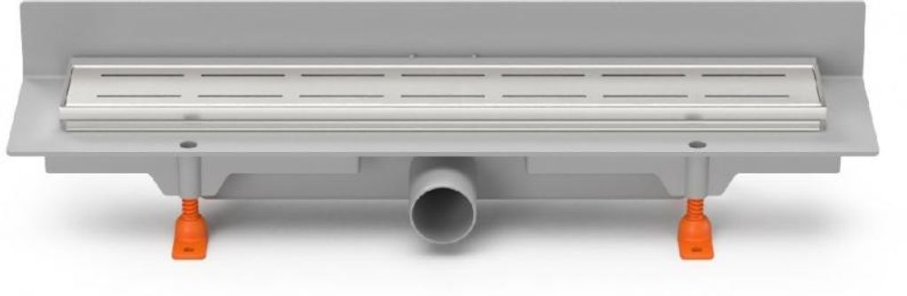 Chud?j Bodenablauf zur Wand 350 mm, seitlich D40, Ablaufmatte mit Edelstahlrahmen CH 350 LN 3