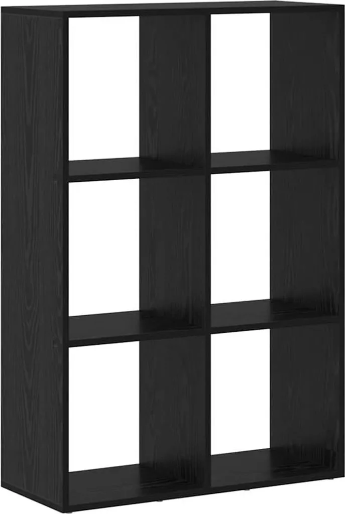 vidaXL Libreria Scaffale Rovere Nero 69,5x29x103,5 - Miglior Rapporto Qualità/Prezzo