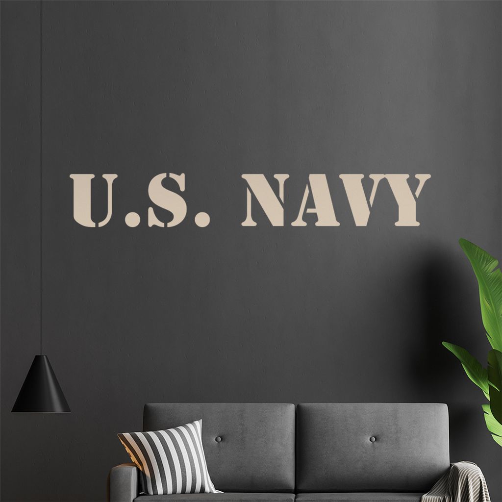 U.S.Navy Wandtattoo in 6 Größen - Wandaufkleber Wall Sticker - Dekoration, Küche, Wohnzimmer, Schlafzimmer, Badezimmer