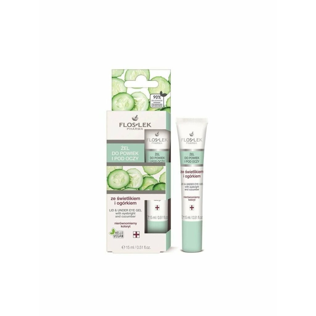 Augenlid- und Augenpartie-Gel mit Augentrost und Gurke 15ml (Tube)