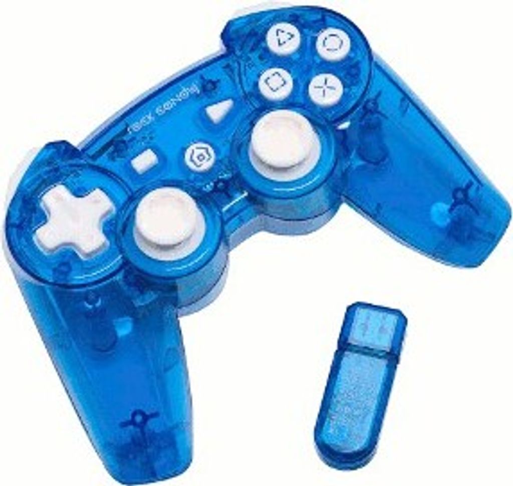 PS3 Wireless Controller Rock Candy - blau