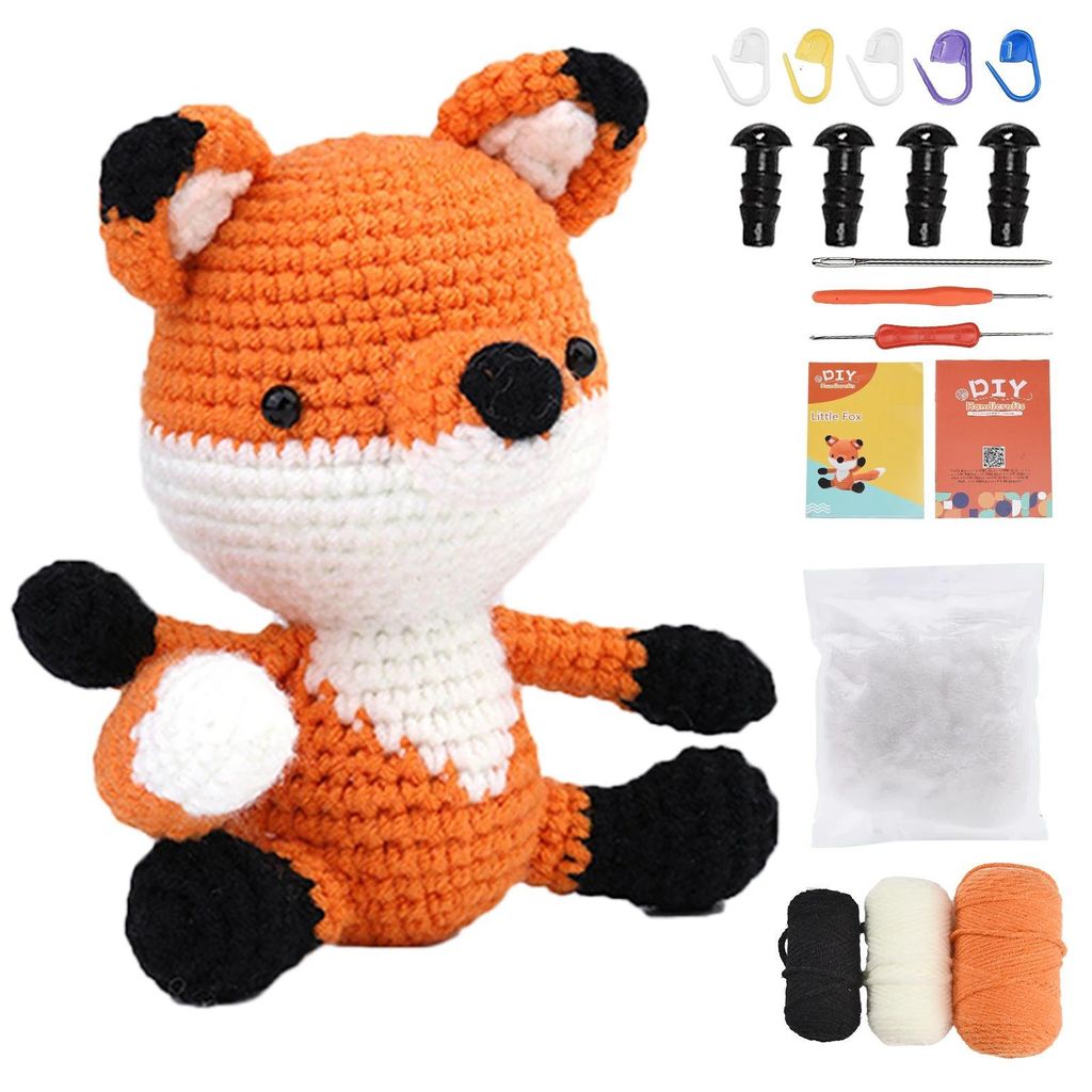 Amigurumi - Häkelset Pinguin - Für Anfänger - Komplettes Set - Mit Videoanleitung - Für Erwachsene & Kinder - Penguin set