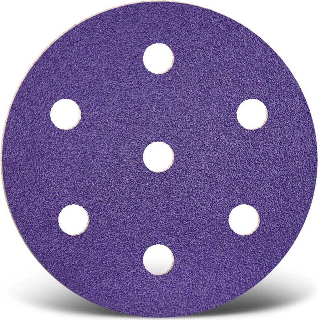 MENZER Titanium HD Klett-Schleifscheiben, 90 mm, 7-Loch, f. Exzenterschleifer, Keramik-Mix (50 Stk.) K60