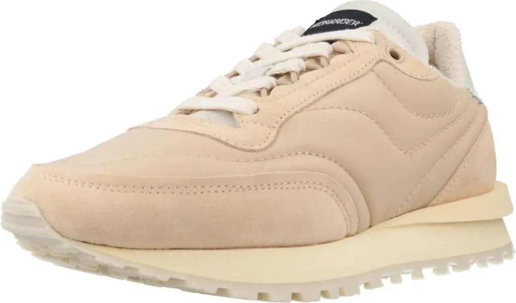 Hidnander Tenkei Femme Beige en Cuir et Mesh - Confort et Qualité Italie