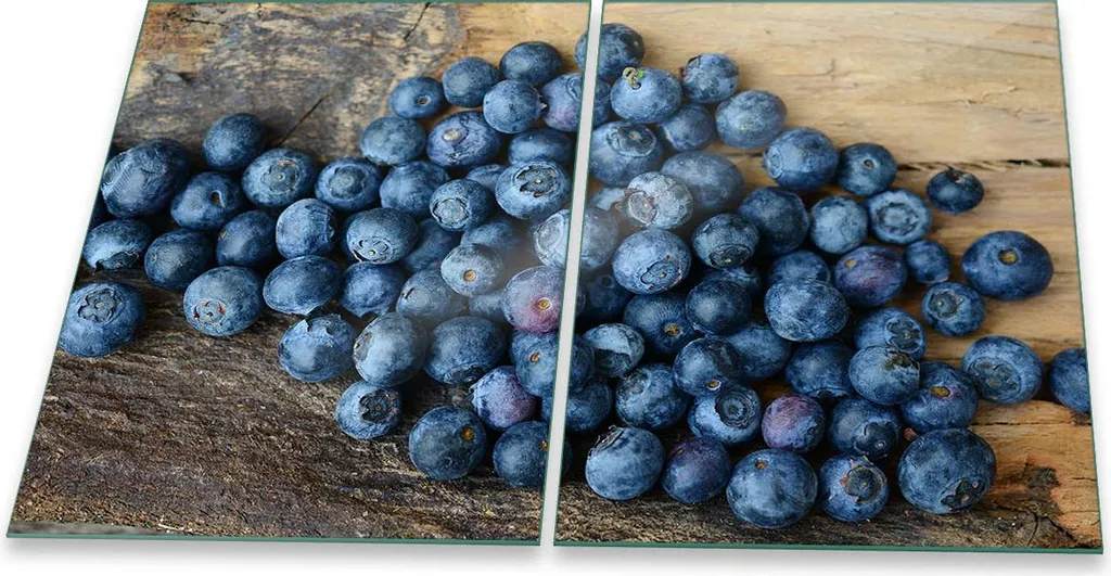 Piastra Vetro Copri Fornelli 80x52 cm Frutta Blu | Tagliere Universale