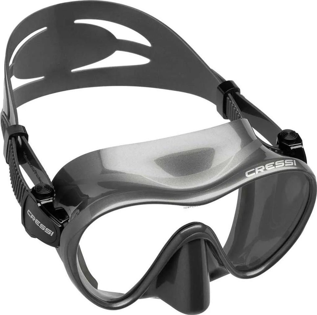 Cressi F1 Frameless Tauchmaske Silber Silber One Size