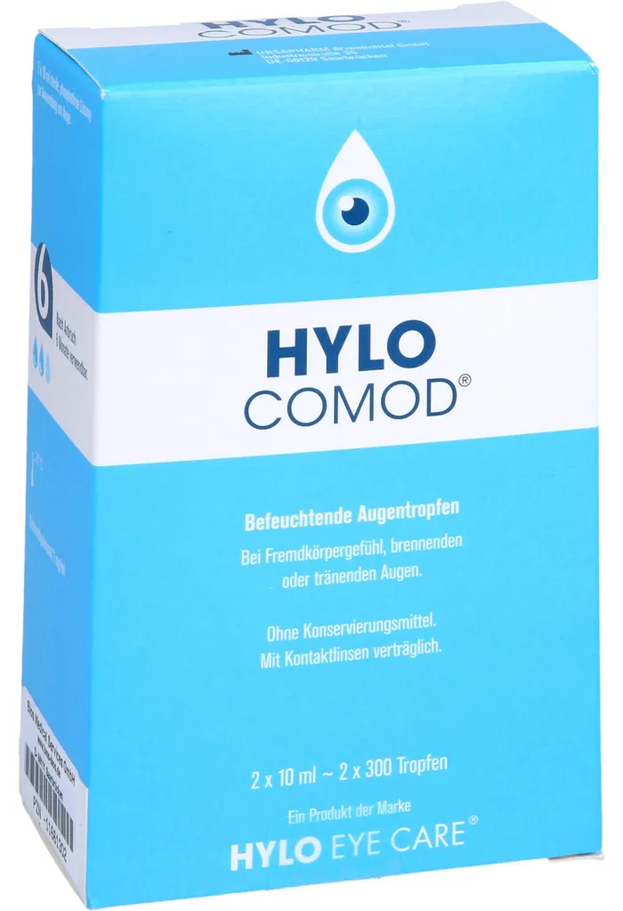 HYLO COMOD Gouttes pour Fatigue Oculaire et Écrans - Format Pro de 20 ml - 3