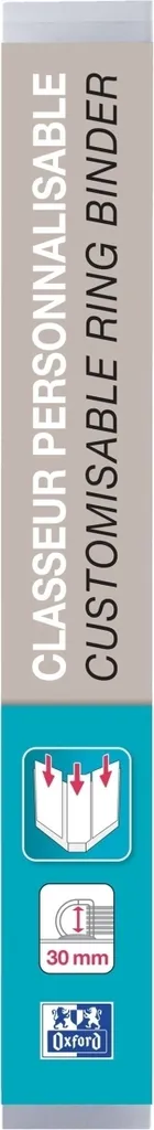 Classeur Polyvision Maxi A4 4 Anneaux 30mm Incolore - Lot de 10 Exacompta