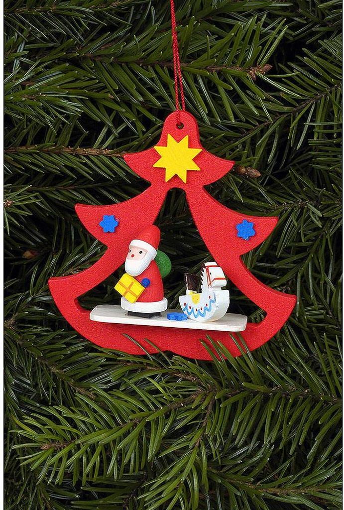 Christbaumschmuck Nikolaus im Baum (7,2x7,1cm) von Christian Ulbricht