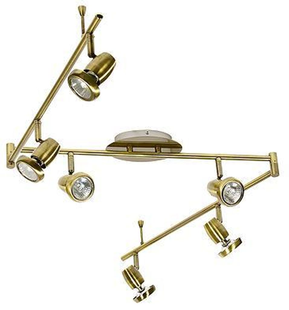 Lampa sufitowa liniowe ramiona Lotos mosiężno-złota Zdjęcie produktu 