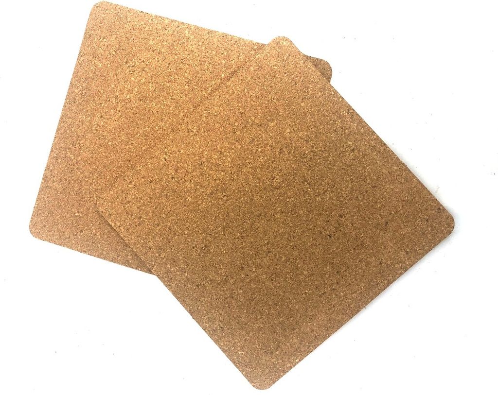 Topfuntersetzer aus Kork eckig 18cm x 18cm  - 2er Set Produktbild 