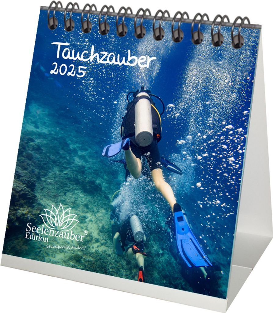 Tauchzauber Kalender für 2025 Format 10cm x 10cm Produktbild 