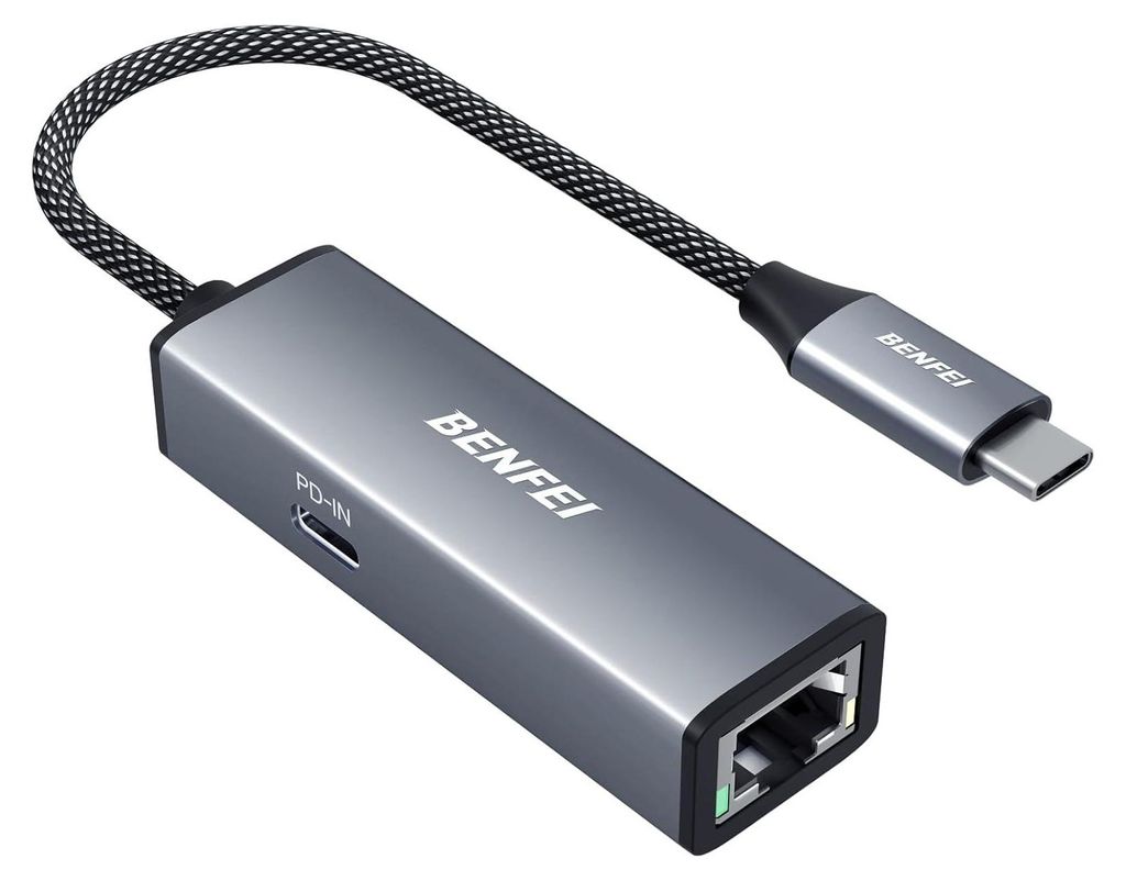 BENFEI Kabeladapter USB C auf Gigabit Ethernet Adapter mit Produktbild 
