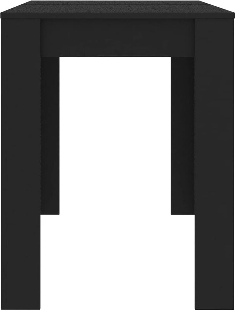 vidaXL Jedálenský stôl čierny 120x60x76 cm Materiál drevo Obrázok produktu 2