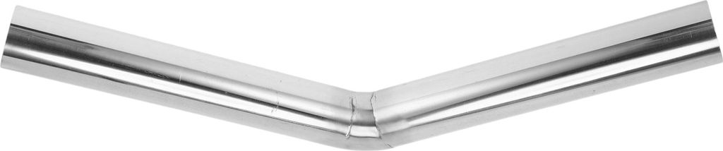 45 Grad Bogen Auspuffrohr DIY Benutzerdefiniertes Auto Modifiziertes Auspuffrohr Rohrleitung Rohr 51mm/2" OD 300mm/11.81" Länge 304 Edelstahl Silb...