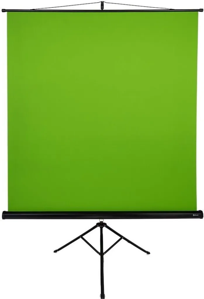 Fond vert de studio Arozzi 157x157cm sur trépied pour streaming et vidéo