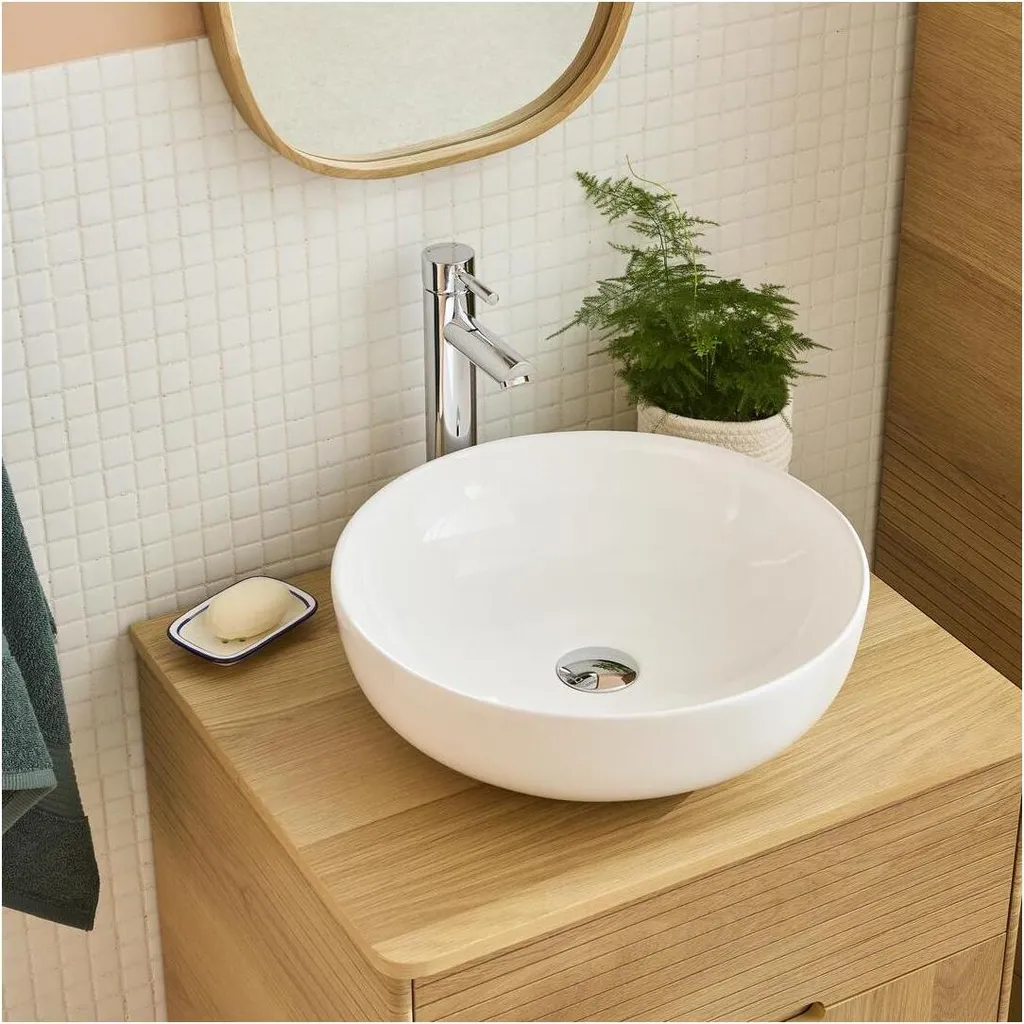 Lavabo SACHA 42 cm Ceramica Bianca | Crea la Tua Oasi di Benessere