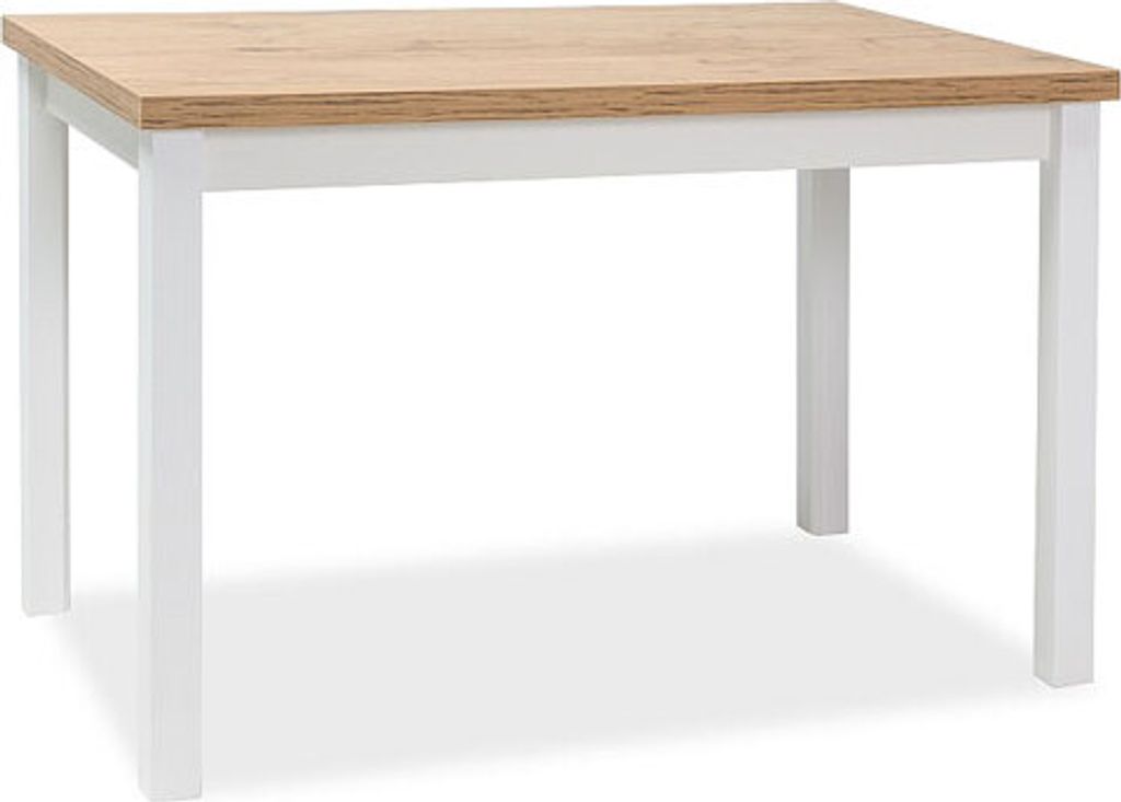 Esstisch Küchentisch Adam 120x68x75cm Farbe Eiche Lancelot / weiß
