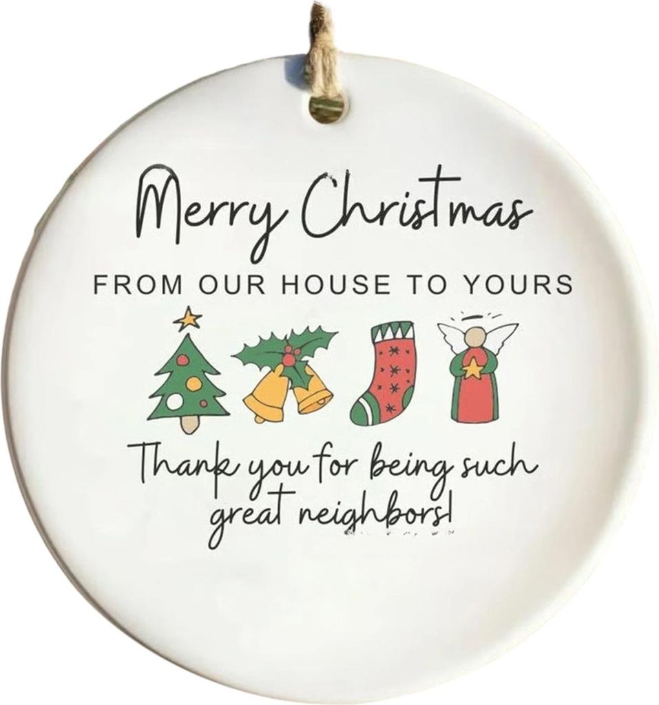 Weihnachtsschmuck aus Acryl mit inspirierenden Zitaten für beste Freunde – süße Weihnachtsgeschenke für die beste Freundin