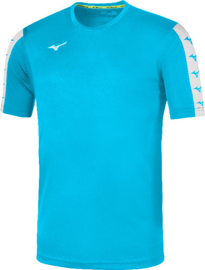 Mizuno Unisex TEAM NARA TRAIN. TEE - 32FA9A51, Farbe:Hellblau, Textil:4XL