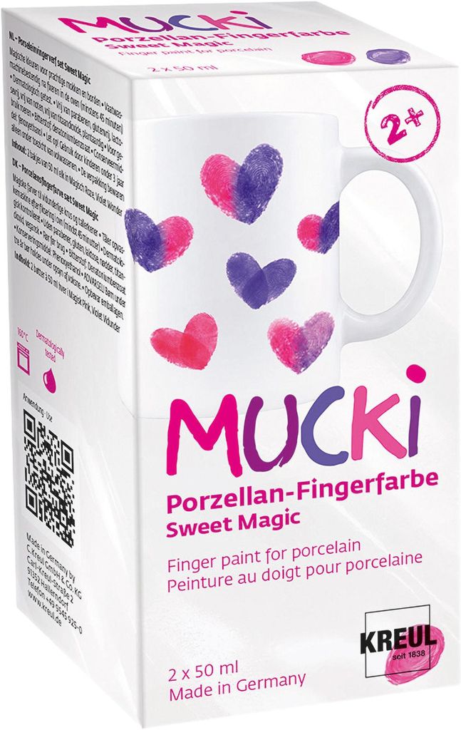 KREUL 26322 - MUCKi Porseleinverfset Sweet Magic, 2x 50ml Productafbeelding 