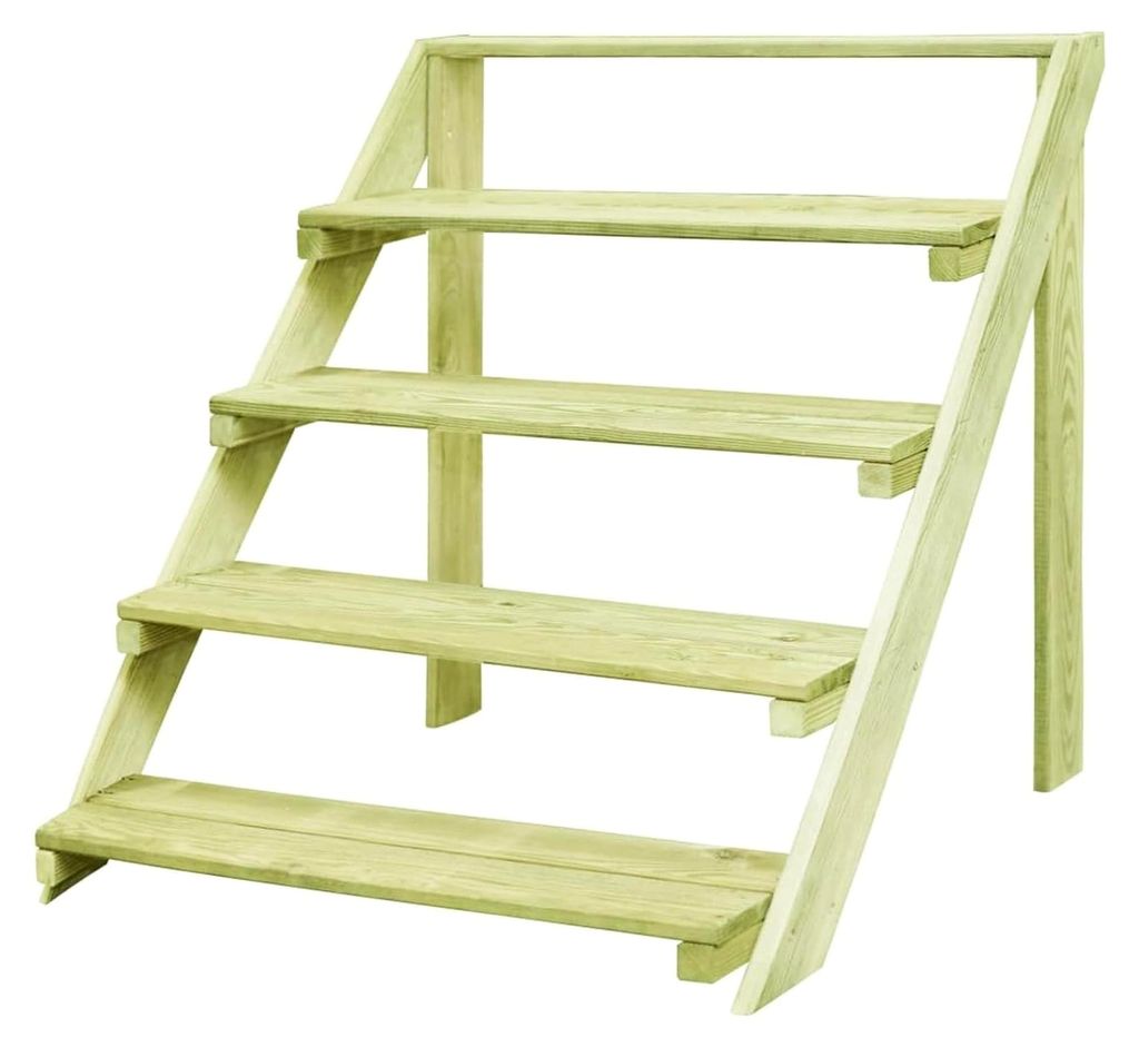 Pflanzenständer 80 x 80 x 80 cm aus imprägniertem Kiefernholz für Innen- und Außenbereich