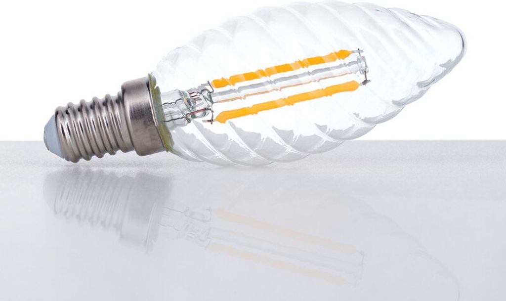 Candela LED, attorcigliata, E14, lampada, lampadina, Immagine del prodotto 