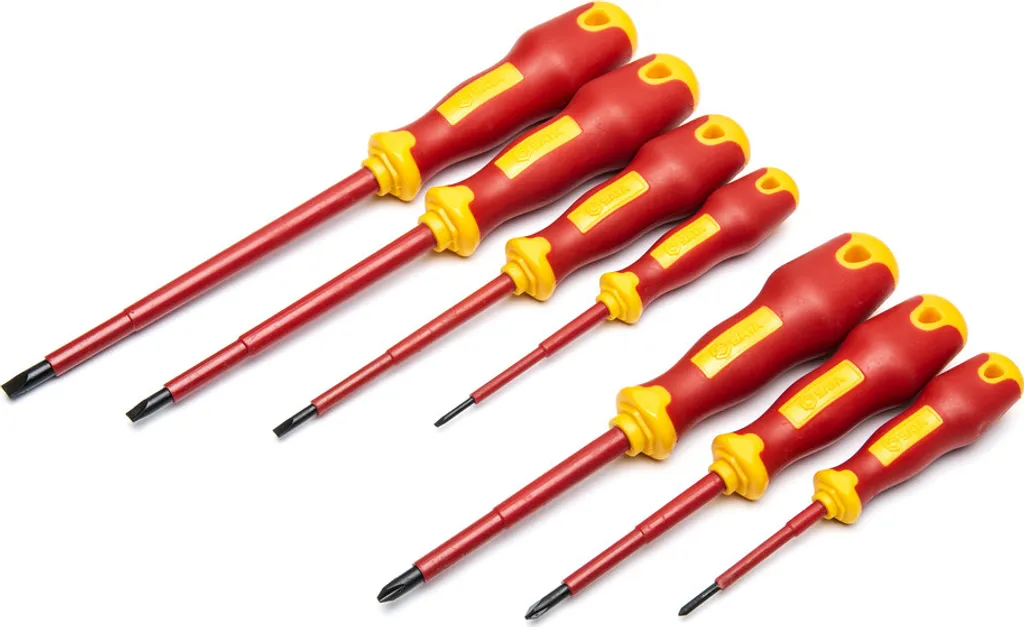 Jeu de tournevis SATA ST09303 isolés VDE 1000V - Kit de 7 pièces pro