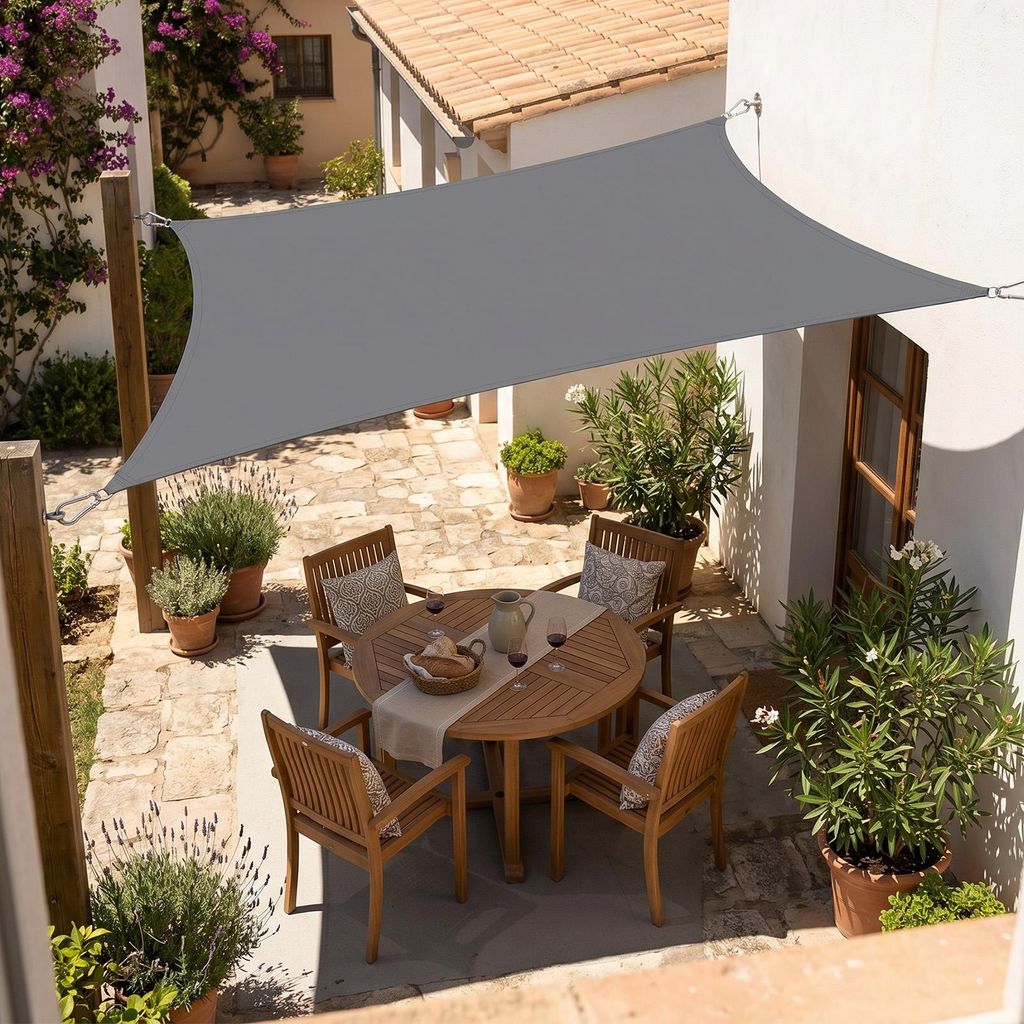 Sonnensegel Balkon 160g/m² Polyester UV Schutz Sonnenschutz Produktbild 