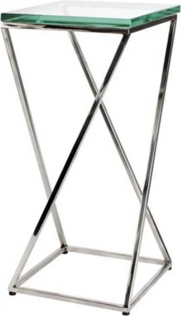 Table d'Appoint Salon Art Déco Casa Padrino : Support Vase et Lampe