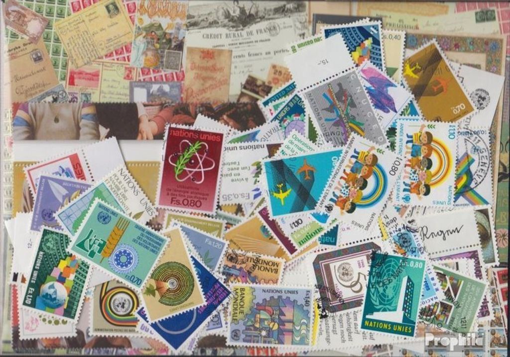 Briefmarken UNO - Genf 100 verschiedene Marken