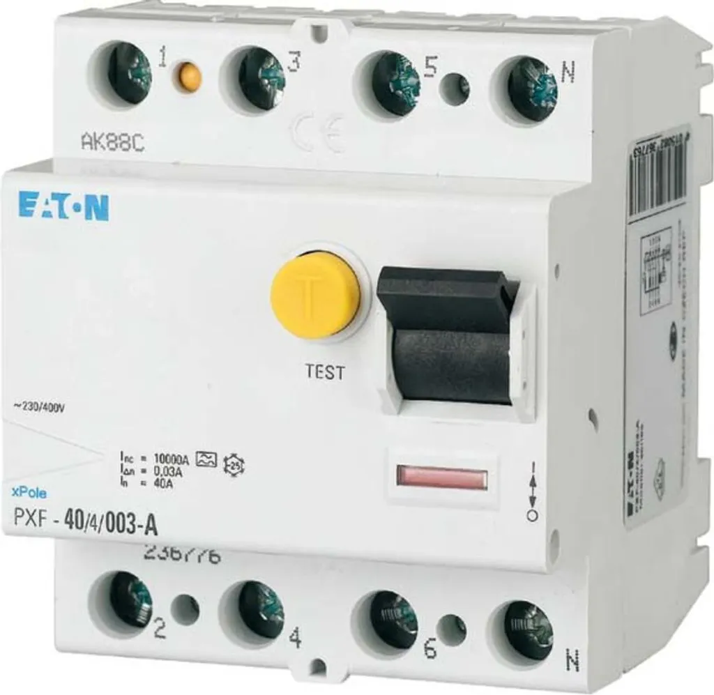 Eaton PXF-63/4/05-A Disjoncteur différentiel 63A 500mA - Réf 236805