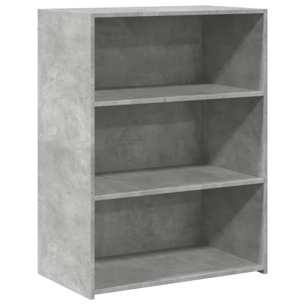 SYFAX Credenza Grigio Cemento 70x41x93 cm in Legno Multistrato Robusta