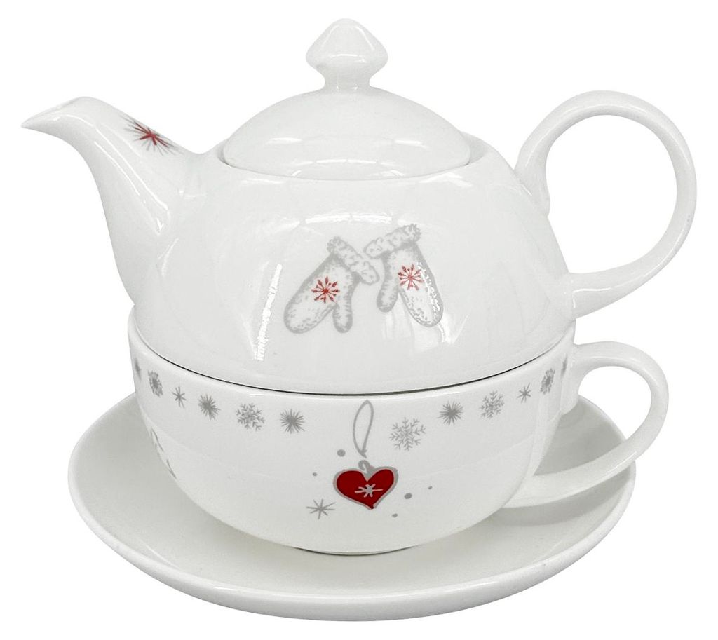 Weihnachtsteeservice Luna Koleda (Teekanne 400 ml, Tasse 250 ml)