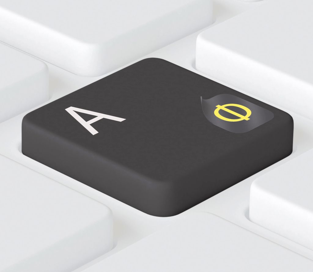 Russisch-Ukrainische universelle Tastaturaufkleber (5x6mm), Produktbild 