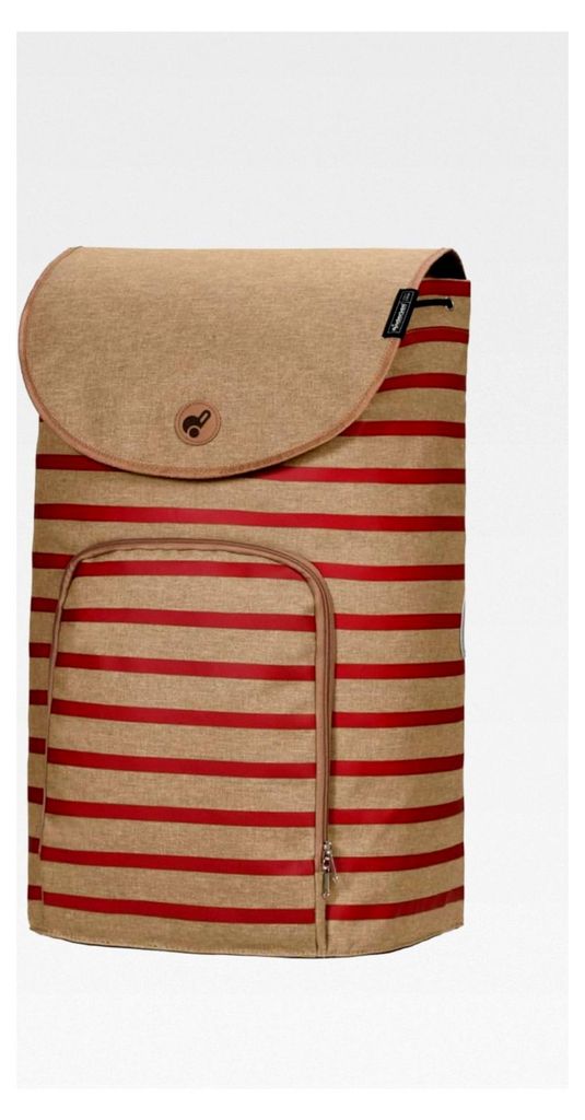 Einkaufstrolley Ersatztasche - 47 Liter - Fronttasche - zusätzliches Innenfach - wasserabweisend - Reflektoren - faltbar - Eske rot