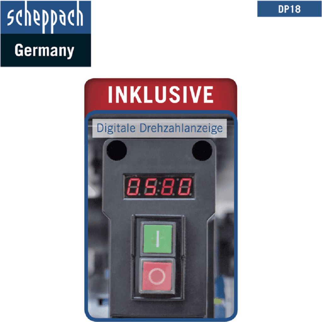 SCHEPPACH DP18 Ständerbohrmaschine Tischbohrmaschine Produktbild 5